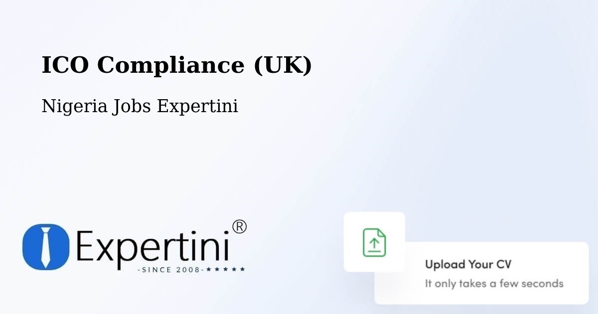 UK Data Protection & ICO Compliance – Aba - Nigeria Jobs Expertini